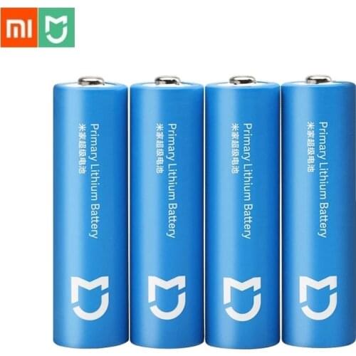 4PCS Xiaomi Mijia Super Battery AA 2900mAh Lithium iron battery Durable 1.5V Cold-resistant batteries For xiaomi hand washer
