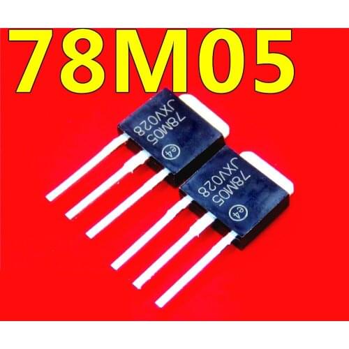 10PCS 78M05 TO-251 Foot 1A 5V Regulator New