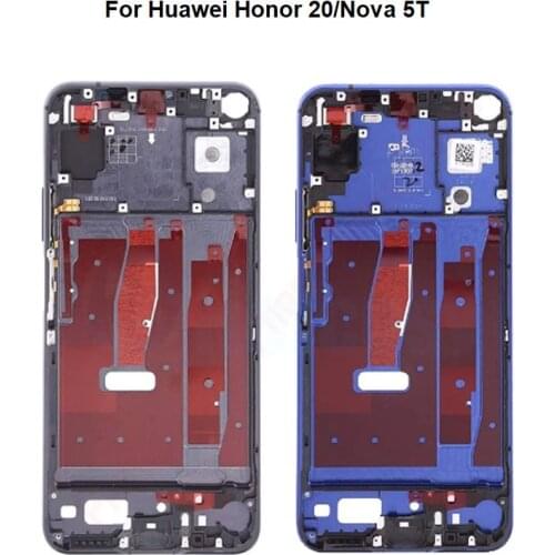 6.26" Middle Frame For Huawei Honor 20 Front Bezel Housing Lcd Supporting Holder Rear Plate Chassis YAL-L21 YAL-AL00 YAL-TL00