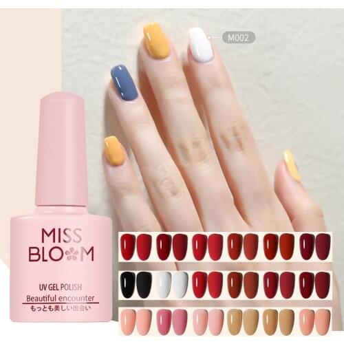 7.3ML MISS BLOOM Nail Polish Lightweight Easy to Use Resin Manicure UV Gel Soak Off Nail Polish for Beauty