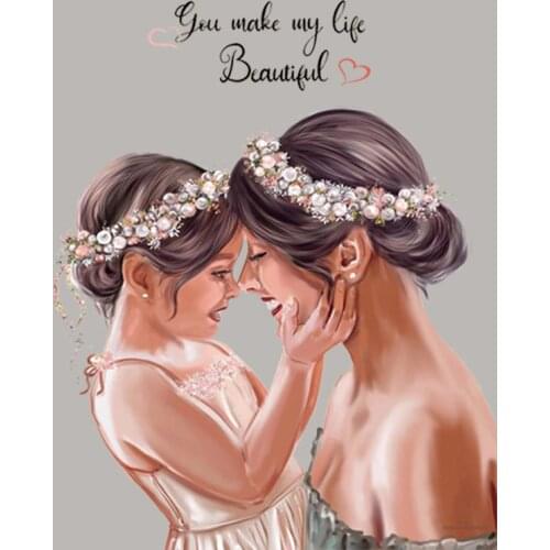 Iron On Appliques On Clothes Fashion Vinyl Diy Heat Transfer Appliqued Tops Letter Patches Beautiful Love Mom With Girl