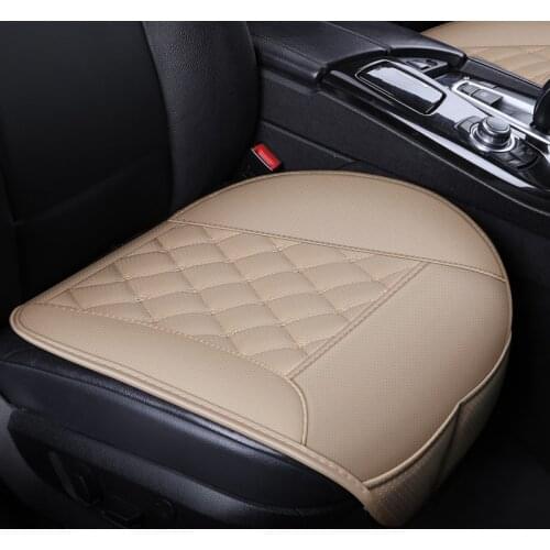 Car Seat Cover Protector Mat with Pocket Universal Front Breathable Waterproof Leather Cushion Protector Pad Fit For Van Truck