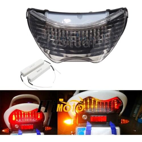 Smoke Motorcycle LED Rear Turn Signals Tail Stop Brake Light Integrated For Honda CBR 600 CBR600 F4 1999-2000 F4i 2004 2005 2006