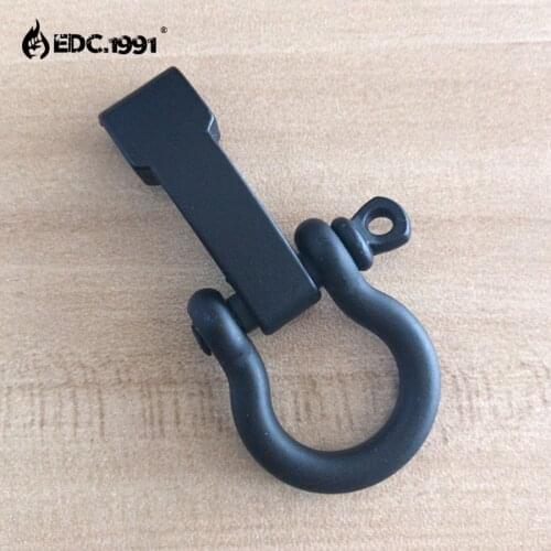 EDC.1991 10 Pcs / Lot Black Scrub O Shape Adjustable SHACKLE Buckle for SURVIVAL EMERANCY 550 Paracord Bracelet outdoor EDC tool