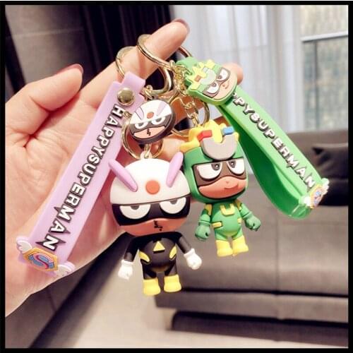 Creative Cute Cartoon Anime Doll Pendant Keychain Pendant Personality Creative School Bag Key Chain Gift
