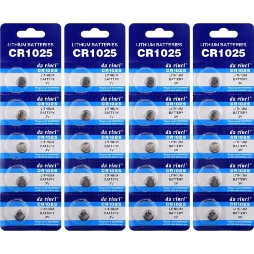 50pcs/lot 3V CR 1025 CR1025 Lithium Button Battery DL1025 BR1025 KL1025 Cell Coin Batteries For Watch Electronic Toy Remote
