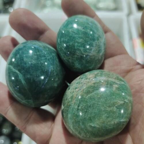 Natural amazonite Crystal Quartz Polished Stone Egg Crystal Healing Reiki Metaphysical Powerful Meditation