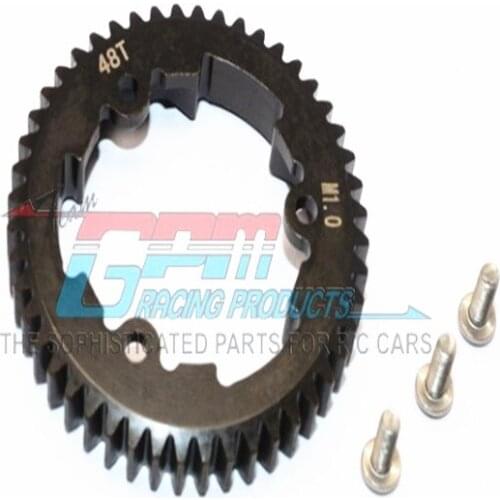 Hardened steel main tooth motor gear GPM FOR TRAXXAS XO-1 1/7 46T/48T/50T (M1.0)-piece