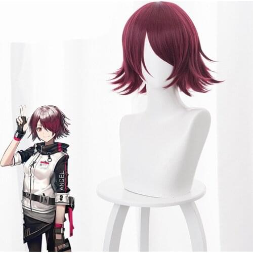 Game Arknights Cosplay Wigs Angel Cosplay Wig Heat Resistant Synthetic Wig Hair Halloween Carnival Party Anime Cosplay Wig