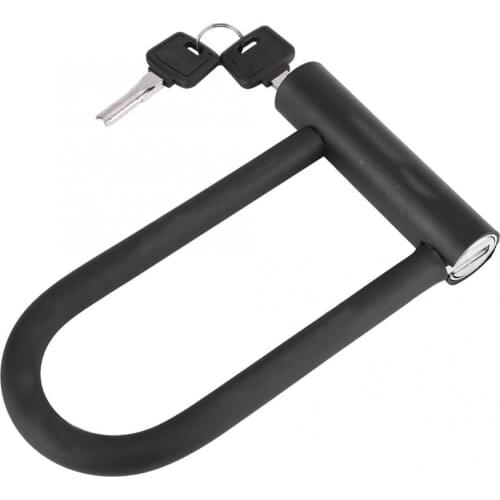 Easy Operation Bike U-shaped Lock Steel Anti-theft Lock Waterproof Rustproof Pure Copper Core Locks Bicycle Accessories