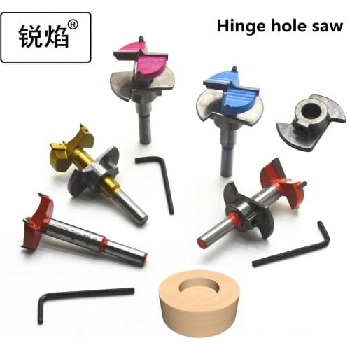 1pc Diameter 35mm Adjustable Carbide Drill Bits Hinge Hole Opener Boring Bit Tipped Drilling Tool Woodworking Cutter