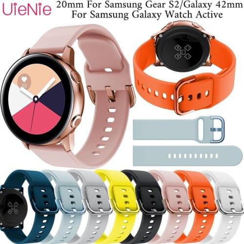 20mm strap For Samsung Gear S2/Galaxy 42mm Frontier/Classic Replacement Band For Samsung Galaxy Watch Active Strap For Gear S2