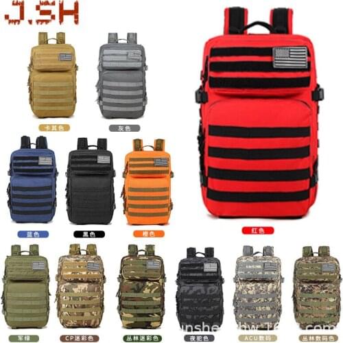 Junsheng Upgraded 3P Backpack Multi-Functional Molle Outdoor Tourist Hiking Backpack Wear-Resistant Waterproof
