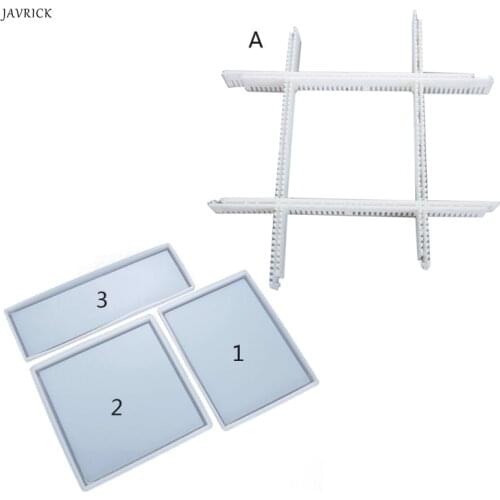 Silicone Resin Tray Mold Epoxy Resin Casting Mold for DIY Vanity Tray Jewelry Tray Serving Board and Serving Tray Mold