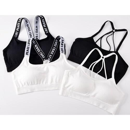 Girl Sport Bra for Child Underwear Girl Bra for Girls Running Yoga Teenage Underwear No Rims Training Bras for Sport Girls