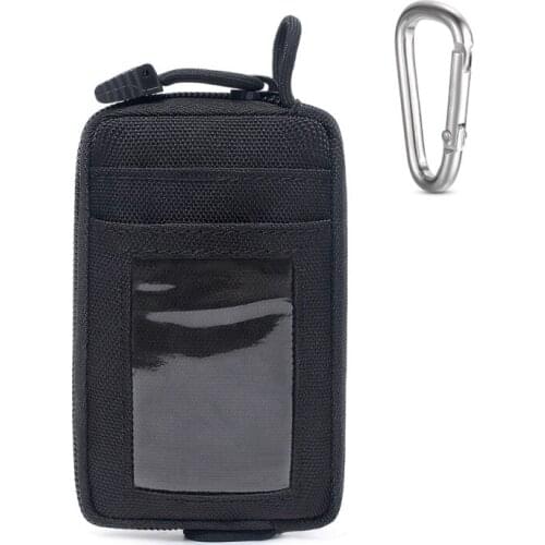 Waterproof EDC Pouch Portable Tactical Travel Kit Waist Bag Coin Key Purse With Card Slots Pack Zippers