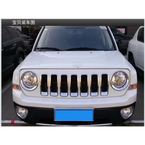 For Jeep Patriot High quality ABS chrome plated grille bright frame Car Accessories