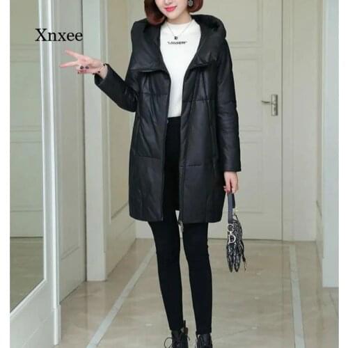 Xnxee Women's Leather Down Jackets