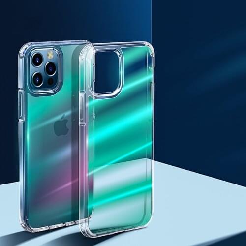 Wlons Optics Gradient plating Protection Cover for iPhone 12 Pro Max iPhone12 Mini Pro Max Drop-tested Armor Shockproof Case