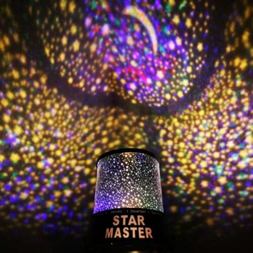 Star Projector Night Light Sky Moon Led Projector Lamp Sky Rotating Nightlight Lamp Wedding Decoration Valentines Day Gift