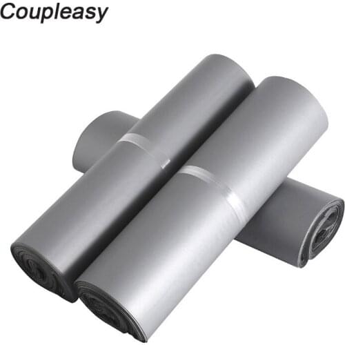 100Pcs New Gray Plastic Courier Bag Self Seal Shipping Bags Mailer Stationery Poly Envelope Postal Mailing Bags 8 Sizes