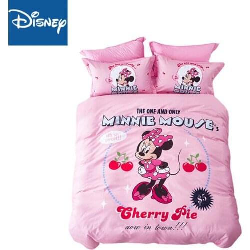 Mickey Minnie Mouse queen size Duvet Cover 2/3 pcs Present Bedclothes 3d Bedding Sets for single Bed Quilt cover pillowcase