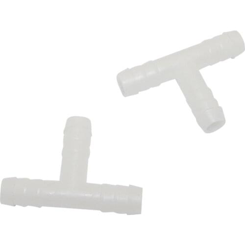 Water T-type Quick Connectors with 10mm Barb Agriculture Garden Automatic Irrigation Hose Splitter 200 Pcs