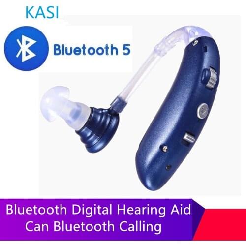 2020 Rechargeable Bluetooth USB Mini Digital BTE Hearing Aid Sound Amplifier for The Elderly Severe Hearing Loss Drop Shipping