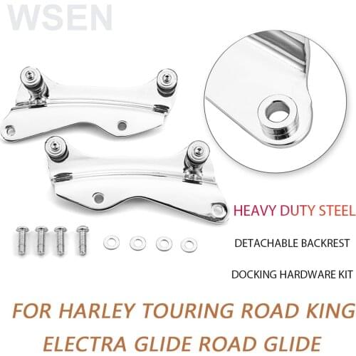 Motorcycle Accessories For Harley Touring Road King Electra Glide Road Glide 2014-2021 Chrome 4 Point Docking Hardware Kit