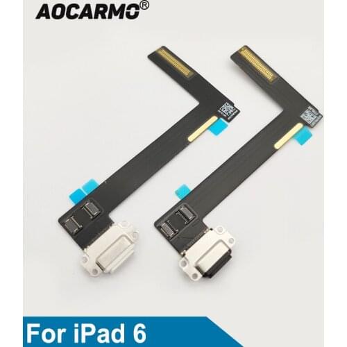 Aocarmo Charging Port Dock USB Connector Flex Cable For iPad 6 For iPad Air2 Replacement Part