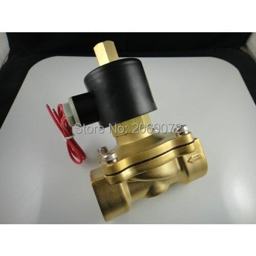 Free Shipping 12VDC Water Air Gas Fuel NO Electric Solenoid Valve 1/2" BSPP