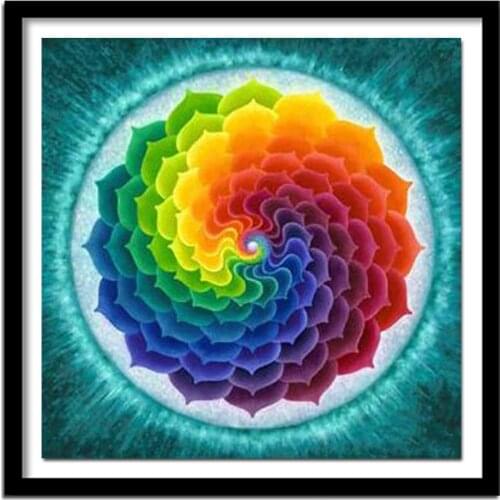 Mandala disk Full round Diamond 5D DIY Diamond Painting Embroidery Cross Stitch Rhinestone Painting Decor Gift AS085