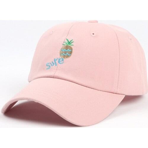 Pineapple embroidery cotton Casquette Baseball Cap Adjustable Snapback Hats for men and women 209
