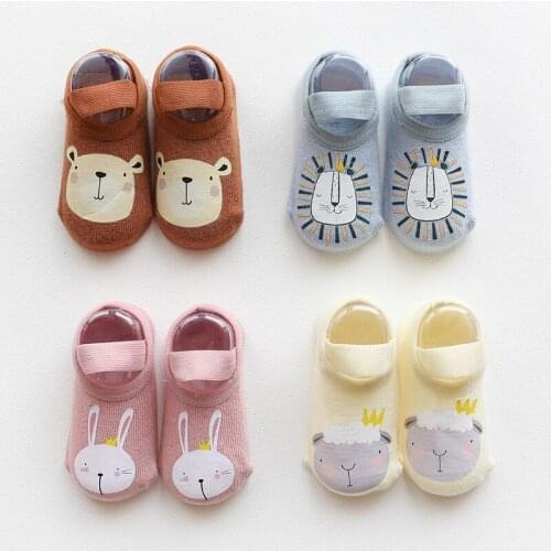 Spring Autumn Cotton Socks Non-slip Baby Socks Toddler Boys Girls Floor Socks Infant Clothing Accessories Babies Shoes Anti-slip