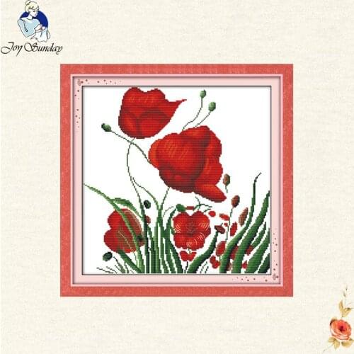 Joy sunday DIY punto de cruz, conjuntos para kits de bordado, 11CT & 14CT & flor de am apolade juegos de punto de cruz de china