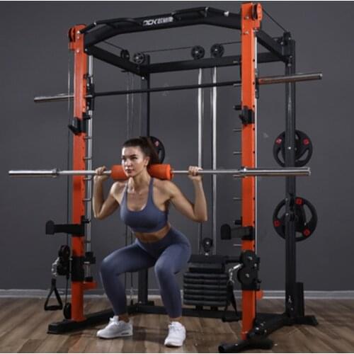 Comprehensive training device Smith machine gantry fitness equipment household combination squat rack multifunctional bird