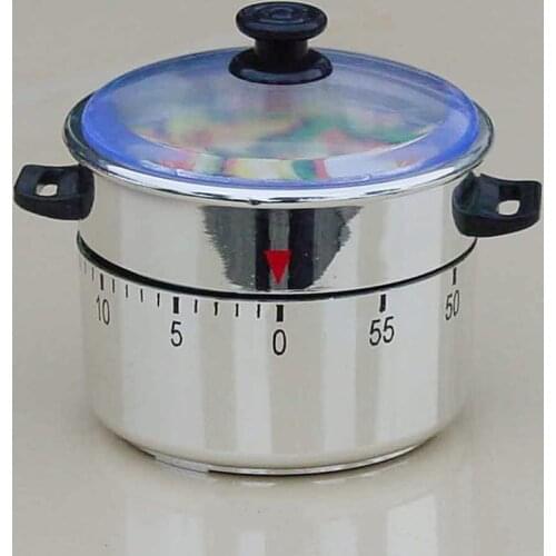 Pot Shape Kitchen Tool Gadgets Kitchen Timer Cooking Reminders Tools Countdown Alarm Reminder 60 Minutes Mechanical Timer