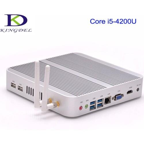 Windows 10 Mini PC Micro Desktop PC,Core i5-4200U,HTPC,Nettop With 16GB RAM+256GB SSD,HDMI 6*USB Fanless Mini Computer WiFi