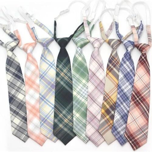 Fashion Men Women Neck Tie Cotton Boys Girls Ties Slim Plaid Necktie For Gifts Casual Novelty Rubber Tie Adjustable Neckties