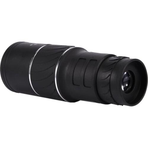 Black 16X52 Monocular Telescope With Dual Focus Zoom Optic Lens Fit Outdoor Watching And Hunting Camping