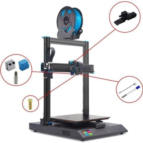 For Artillery 3D Printer Sidewinder X1 Genius Nozzle Hotend Silicone Sleeve Heating Pipe Heated Block Kit