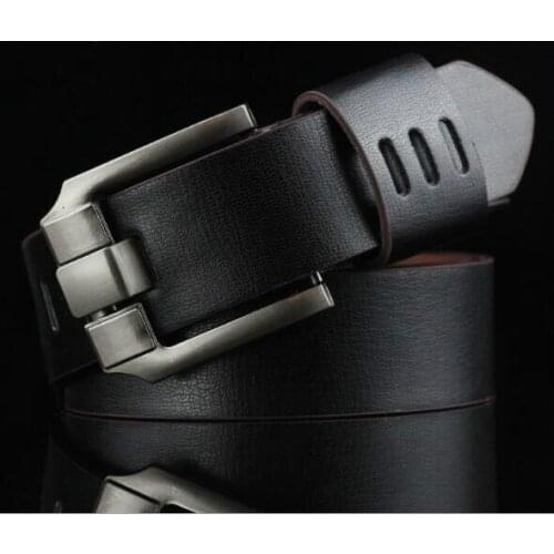 New Denim Mens Belt Antique Pin Buckle Belt