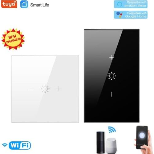 Tuya Smart Life Smart Touch Light Dimmer Switch Touch Dimming Panel Wall Switch 100-240V EU US Tuya Alexa Google Home