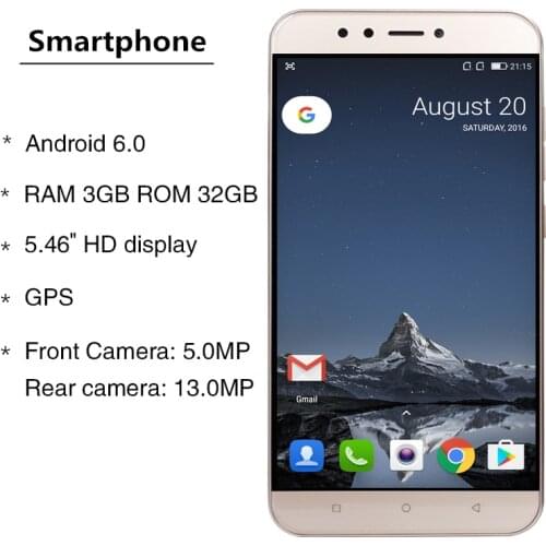 Android Smartphone 5.5'' HD Screen WCDMA 4G LTE 3GB RAM 32GB ROM Fingerprint Octa Core celular MTK6750 3000mAh cheap cell phon
