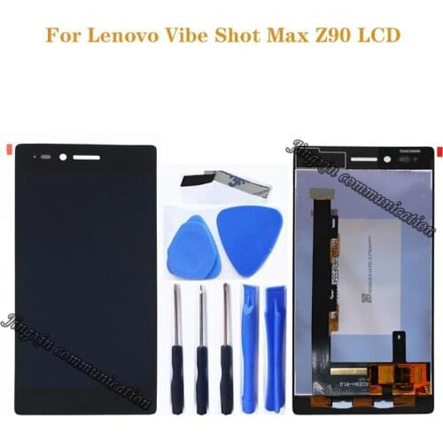 5.0" for Lenovo Vibe Shot Max Z90 display + touch screen replacement for Lenovo Z90 Z90A40 Z90-7 LCD Z90 7 display repair parts