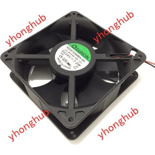 SUNON KD2412AMBX-6A (2). B2246. GN.121 DC 24V 7.2W 120x120x38mm 2-wire Server Cooling Fan