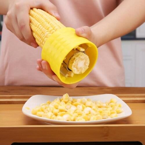 Corn Stripper Creative Reusable Stainless Steel Convenient Cob Threshing Peeler for Kitchen