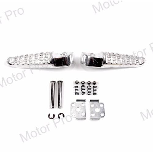 Rear Footrests For Kawasaki KLE 650 VERSYS 2007 2008 2009 KLE650 Passenger Foot Pegs Pedal Brackets Motorcycle Parts 07 08 09