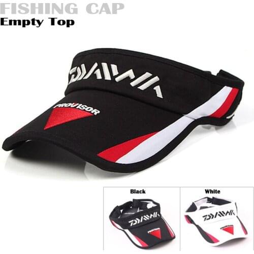 1 Piece Daiwa Rock Fishing Cap Fishermen Bucket Hats Outdoor Sport Sunscreen Tennis Baseball Caps Empty Top Hat Size Adjustable