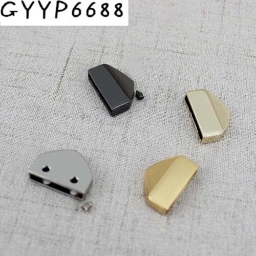 10pcs 50pcs High quality Decoration end clips by screws lhardware straps tail clasp accessory gold silver